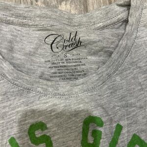 Cold Crush Light Gray Tee with Bright Green Print